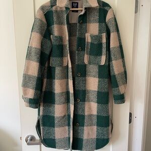 Gap Oversized Wool-Blend Shirt Jacket